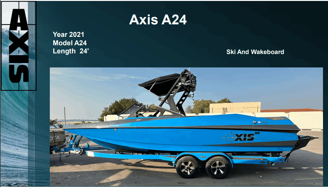 AXIS A24 WAKE - SKI BOAT